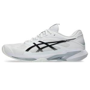 ASICS Men's Solution Speed FlyteFoam 4 Tennis Shoes, 9.5, White/Black