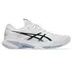 ASICS Men's Solution Speed FlyteFoam 4 Tennis Shoes, 9.5, White/Black
