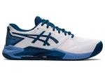 ASICS Men's Gel-Challenger 13 Tennis Shoes, 14, White/Light Indigo