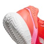 adidas Womens Defiant Speed 2 Tennis, Lucid Red/Zero Metallic/Lucid Pink, 10