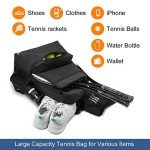 Sucipi Tennis Bag Professional Tennis Backpack for Men and Women Racket Bags with Ventilated Shoe Compartment, Holds 2 Tennis Rackets, Pickleball Paddles