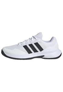 adidas Men's Gamecourt 2 M, White/Black/Silver Metallic, 13