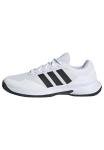adidas Men's Gamecourt 2 M, White/Black/Silver Metallic, 13
