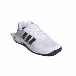 adidas Men's Gamecourt 2 M, White/Black/Silver Metallic, 13