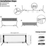 Aoneky Mini Portable Tennis Net - 10 Feet
