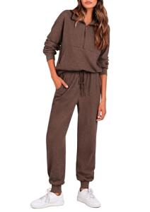 Ladies' Two-Piece Sweatshirt and Jogger Set