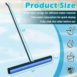 Montex Tennis Court Squeegee, Foam Tennis Sponge Roller, Lightweight Quick Clearing Tools for Tennis Basketball Sports Court