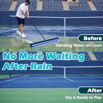 Montex Tennis Court Squeegee, Foam Tennis Sponge Roller, Lightweight Quick Clearing Tools for Tennis Basketball Sports Court
