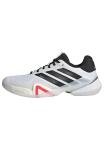 adidas Men's Barricade 1/4 Tennis, White/Black/Lucid Red, 9.5