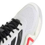 adidas Men's Barricade 1/4 Tennis, White/Black/Lucid Red, 9.5