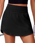 Women's High-Waisted Tennis Skirt with Pockets