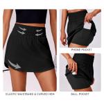 Women's High-Waisted Tennis Skirt with Pockets