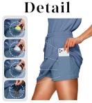 NIASHOT Women's V Neck Tennis Dress and Shorts