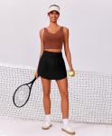 Women's High-Waisted Tennis Skirt with Pockets