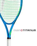 HEAD Ti. Conquest Tennis Racket - Pre-Strung Head Light Balance 27 Inch Racquet - 4 1/2 in Grip,Blue