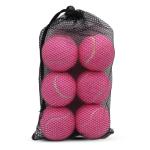 SHYUJAJIE 6 Pack Pink Tennis Balls for Training