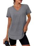 Women's Short Sleeve Tennis V Neck Shirt