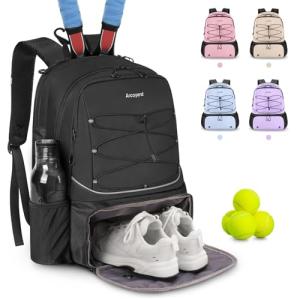 Arcoyard Large Tennis Backpack with Shoe Compartment