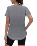 Women's Short Sleeve Tennis V Neck Shirt