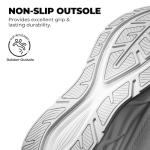 NORTIV 8 Women's Walking Shoes Cushion Comfortable ActiveBreeze Running Tennis Shoes Non-Slip Workout Gym Sports Athletic Breathable Fashion Sneakers,Size 8.5,White,SNWS248W