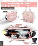 ARCFOX Pink Tennis Tote Bag with Shoe Compartment