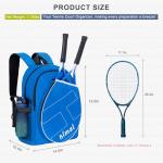 Unihimal Tennis Backpack for 2 Rackets and Shoes