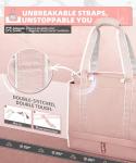 ARCFOX Pink Tennis Tote Bag with Shoe Compartment