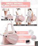 ARCFOX Pink Tennis Tote Bag with Shoe Compartment
