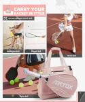 ARCFOX Pink Tennis Tote Bag with Shoe Compartment
