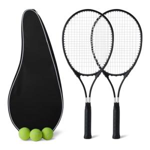 Lightweight Tennis Racket Set with Balls and Grips