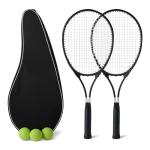 Lightweight Tennis Racket Set with Balls and Grips