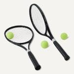 Lightweight Tennis Racket Set with Balls and Grips