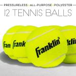 Franklin Sports Pressureless Tennis Balls - 12 Pack