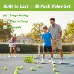INSUM 30 Pack Tennis Balls for Practice & Play