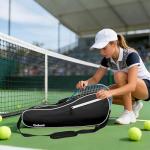 Goloni Water-Resistant Tennis Bag for 3-4 Rackets
