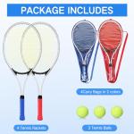 Motionchic 4 Pack Tennis Rackets with Balls