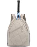 Ecosmile Tennis Backpack with Shoe Compartment (Camel)