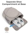 Ecosmile Tennis Backpack with Shoe Compartment (Camel)