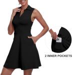 Women's Two-Piece UPF 50+ Tennis Dress with Shorts