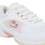 Lacoste Women's Tech Point Tennis Shoes, White/Pink