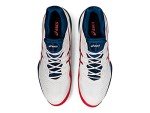 ASICS Men's Court FlyteFoam 2 Tennis Shoes, 11.5, White/MAKO Blue