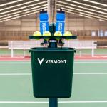 Vermont Tennis Court Trash Can with Shelf