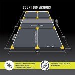 Franklin Sports Pickleball Court Marker Kit - Lines Marking Set with Tape Measure - Official Size Court Throw Down Markers