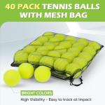 Treeroot 40-Pack High Elasticity Tennis Balls