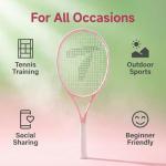 Teloon 27-Inch Recreational Tennis Racket for Beginners