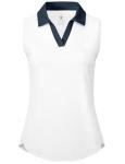 Women's Sleeveless Tennis Polo Shirt - UPF 50+