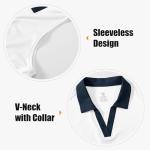 Women's Sleeveless Tennis Polo Shirt - UPF 50+