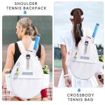 SPORJET Water-Resistant Tennis Backpack for Rackets