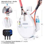 SPORJET Water-Resistant Tennis Backpack for Rackets