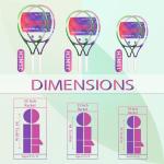 Kids Tennis Rackets with Carry Bag and Balls